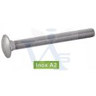 Csavar kapupánt-A2 DIN603 M  5x  40  - INOX ROZSDAMENTES