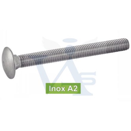 Csavar kapupánt-A2 DIN603 M  5x  50  - INOX ROZSDAMENTES