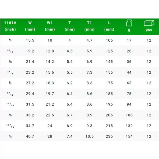 Csillag-villás colos kulcs 5/16 HANS  - N°1161A08