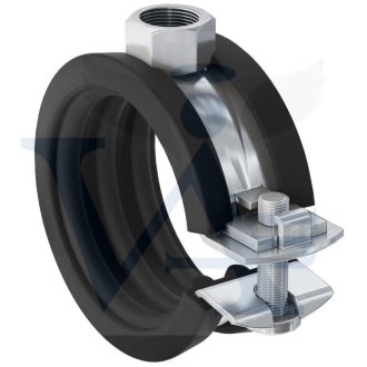 Csőbilincs GUMIS   87-  92mm 3"  - EGY CSAVAROS