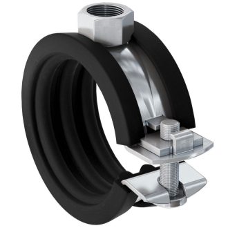 Csőbilincs GUMIS 215-220mm 8"  - KÉT CSAVAROS