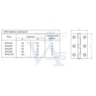 Csuklóspánt 3092/ 40x23mm keskeny NATÚR