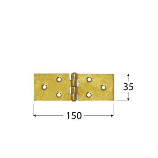 Csuklóspánt extra széles/150x  35mm  - DMX 8027  SÁRGA-horg.