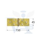 Csuklóspánt extra széles/150x  45mm  - DMX 8028  SÁRGA-horg.