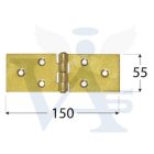 Csuklóspánt extra széles/150x  55mm  - DMX 8029  SÁRGA-horg.
