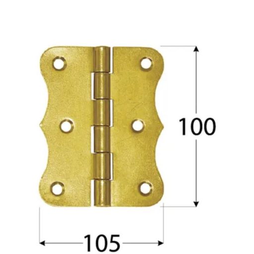 Csuklóspánt hullámos 100mm díszes SÁRGA  - DMX 8047 zo100