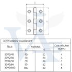 Csuklóspánt 3092/ 40x23mm Keskeny SÁRGA-horganyzott Földesi-Magyar