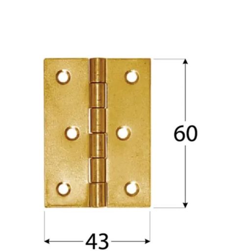 Csuklóspánt keskeny/   60mm SÁRGA  - horganyzott DMX ZS60 N°8017 (  60x43/1mm)