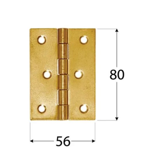 Csuklóspánt keskeny/   80mm SÁRGA  - horganyzott DMX ZS80 N°8019 (  80x58/1,5mm)