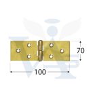 Csuklóspánt széles/100x  70mm - DMX 8041   SÁRGA-horg.