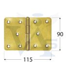 Csuklóspánt széles/115x  90mm - DMX 8042 
SÁRGA-horg