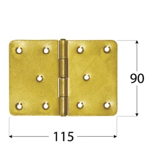 Csuklóspánt széles/115x  90mm - DMX 8042 
SÁRGA-horg