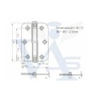 Csuklóspánt-A2 ANBO /  90mm INOX -   90x  65x2,5mm SH3008 (JOBBOS!)