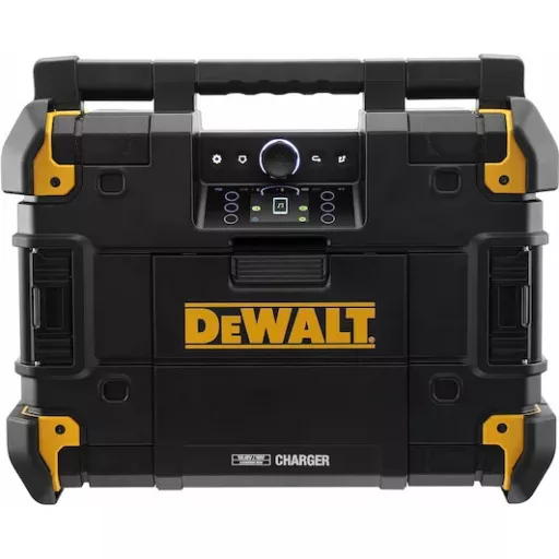 DEWALT akkumulátoros Rádió + töltő  DWST1-81078-QW - TSTAK kompatibilis (USB+AUX, töltő és akkumulátor nélkül!)