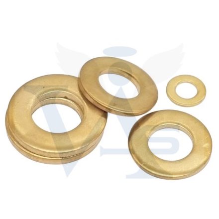 Alátét RÉZ DIN125/A M-  6 LAPOS Sárgaréz