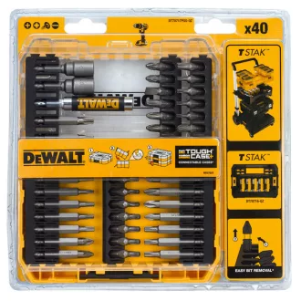   DEWALT Bitfej készlet DT70717-QZ - 40 részes, TSTAK-TOUGH CASE+, Moduláris