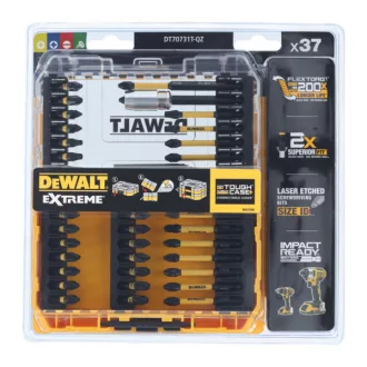   DEWALT Bitfej készlet DT70731T-QZ - 37 részes, EXTREME FlexTORQ, (IMPACT=ütvecsavarozóhoz)