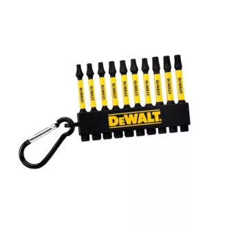  DEWALT Bitfej készlet DT7275-QZ - 10 részes Karabíneres akasztóval! (50mm, Gépi, TORX, IMPACT=ütvecsavarozóhoz)