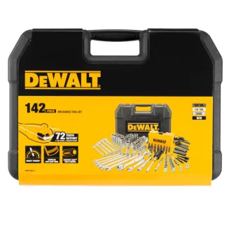   DEWALT Dugókulcs készlet METRIKUS, DWMT73802-1 - 142 részes (1/4"-3/8"+ kulcsok és bitfejek, kombinált kivitel)