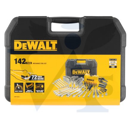 DEWALT Dugókulcs készlet METRIKUS, DWMT73802-1 - 142 részes (1/4"-3/8"+ kulcsok és bitfejek, kombinált kivitel)