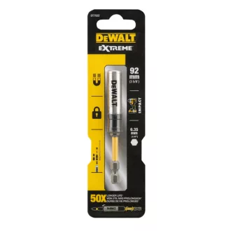   DEWALT Gépi bitfej-tartó   92mm- 1/4"  DT7522-QZ - IPARI-erős mágnessel, biztosítható és torziós zónával (ütvecsavarozókhoz is!)