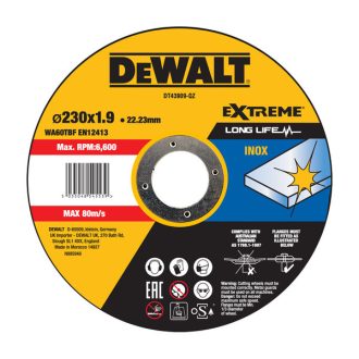 DEWALT vágókorong 230x1,90x22,2mm DT43909-QZ - EXTREME