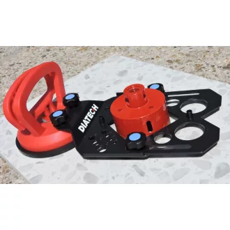   DIATECH csempefúró sablon  4-82mm 2 rész - Volfram és Gyémánt szemcsés fúrókhoz (vákuumos rögzítő koronggal)