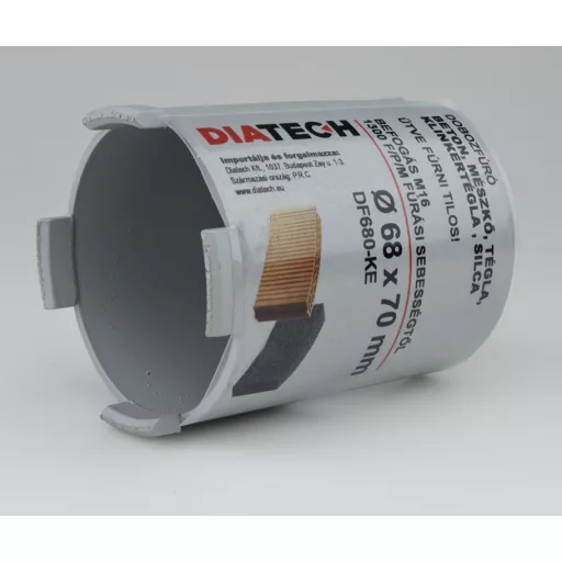 DIATECH dobozfúró GYÉMÁNT   68x70mm SDS+/Normál befogás IPARI! (Tégla, Beton, Építőanyagok)