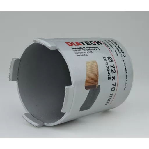 DIATECH dobozfúró GYÉMÁNT   72x70mm SDS+/Hatszög befogás IPARI! (Tégla, Beton, Építőanyagok) AKCIÓ!