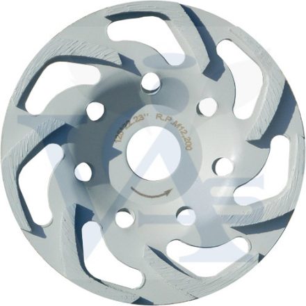 DIATECH gyémánt csiszolótányér CCW-ECO 125x22,2x5,5mm - SZÜRKE LIMITED (Beton ÖREG-VASALT, márvány és gránit)