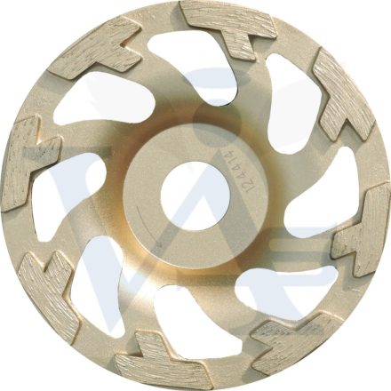DIATECH gyémánt csiszolótányér CCW-PRO 125x22,2x8,0mm - ARANY SLANT (Beton (öreg), Beton (vasalt), Gránitlap, Márványlap)