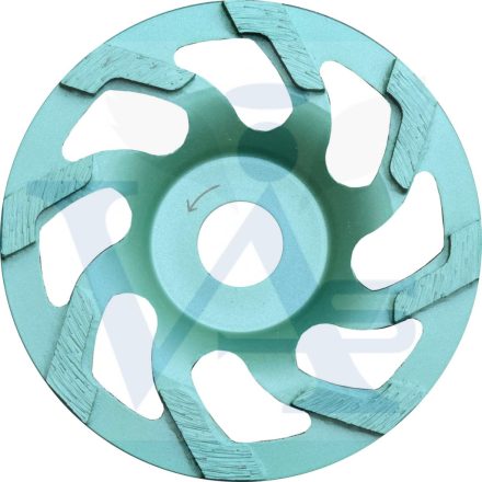 DIATECH gyémánt csiszolótányér CCW-STD 125x22,2x5,5mm - ZÖLD (Beton, márvány és gránit)