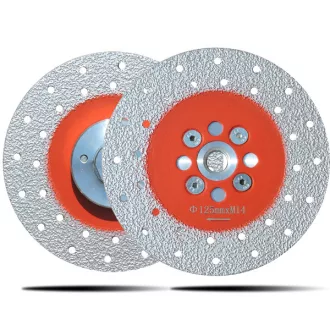   DIATECH gyémánt vágó és csiszolótárcsa FULL BLADE 125xM14  Flanssal (PUHA kövek,nyers mészkő és márvány... stb vágásához) AKCIÓ!