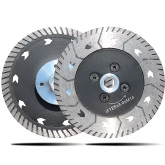   DIATECH gyémánt vágó és csiszolótárcsa GRÁNIT 125xM14  Flanssal (Gránit, nyers kőburkolat vágásához) AKCIÓ!