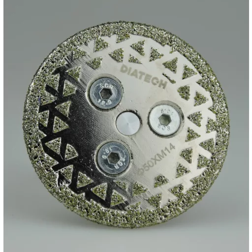 DIATECH gyémánt vágó és csiszolótárcsa MINI TETRA BLADE   50xM14  Flanssal (átfordítható) AKCIÓ!