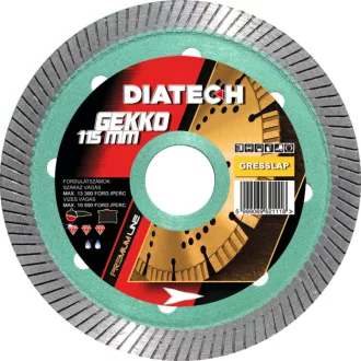   DIATECH gyémánt vágótárcsa GEKKO 115x22,2x  7,5mm (Főleg greslap, gránitlap, kerámia vágásához)