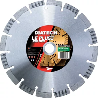   DIATECH gyémánt vágótárcsa LE PLUS 230x22,2x12,0mm (Általános építőipari anyagok és beton "vasbeton" vágásához)