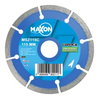   DIATECH gyémánt vágótárcsa MAXON Classic 115x22,2x  7,0mm Szegmenses (Beton, tégla, általános építőipari anyagok vágásához)