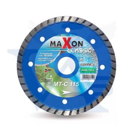 DIATECH gyémánt vágótárcsa MAXON Classic 115x22,2x  7,0mm Turbo (Beton, tégla, általános építőipari anyagok vágásához)