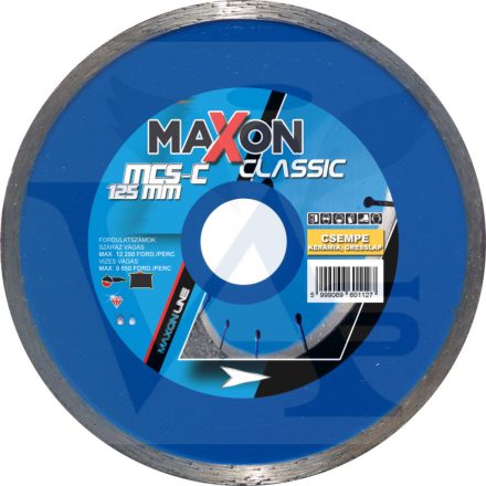 DIATECH gyémánt vágótárcsa MAXON Classic 125x22,2x  5,0mm (Főleg kerámia, csempe vágásához)