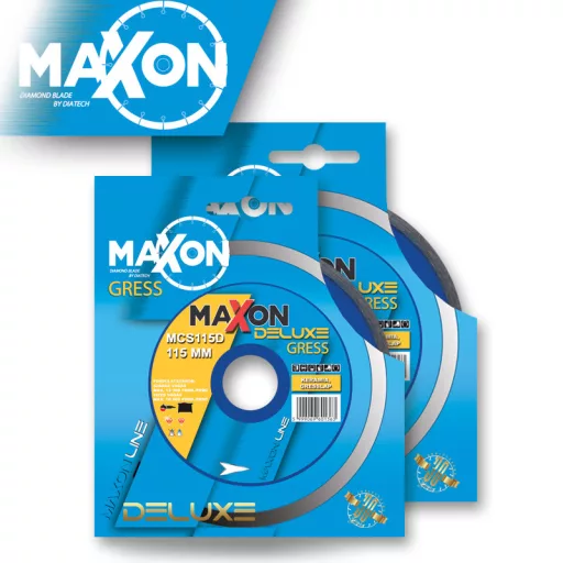 DIATECH gyémánt vágótárcsa MAXON Deluxe 115x22,2x  7,0mm (Főleg grelapok, kerámia, csempe vágásához)