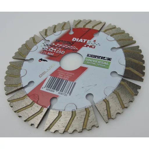 DIATECH gyémánt vágótárcsa SPEED RACING 125x22,2x10,0mm-SZEGMENSES DELUXE (Építőipari anyagok, burkolóanyagok vágásához)