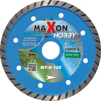   DIATECH gyémánt vágótárcsa MAXON Hobby 125x22,2x  7,0mm Turbo (Beton, tégla vágásához, univerzális Barkács!)