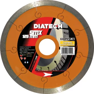   DIATECH gyémánt vágótárcsa SMX 125x22,2x  7,5mm (Főleg porcelán, kerámia, greslap vágásához)