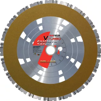   DIATECH gyémánt vágótárcsa V-TURBÓ 350x25,4x10,0mm ASZTALI GÉPHEZ! (általános építőipari anyagok és beton vágásához!)