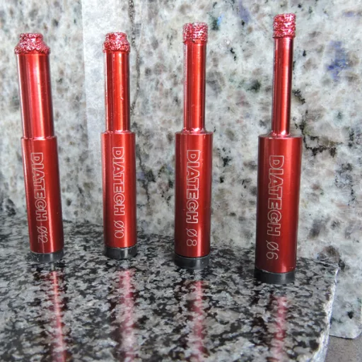DIATECH gyémántfúró-Fúrógéphez   12mm PROFESSIONAL IPARI! (Csempe, Gres-Gránitlap)