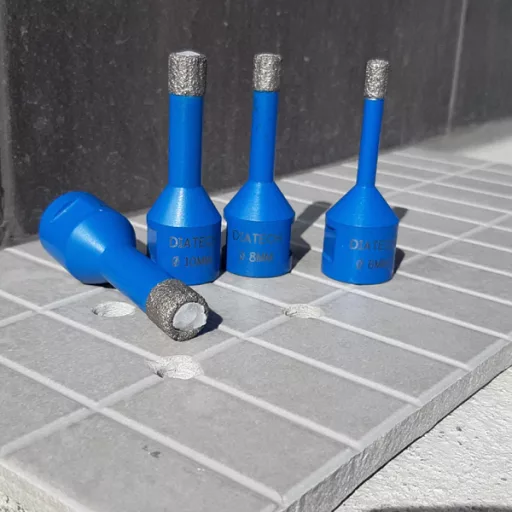 DIATECH gyémántfúró-M14 KÉSZLET 20-27-35-55-68mm MAXON! (Csempe, Burkolólap, Greslap, Gránit, Természetes kövek)