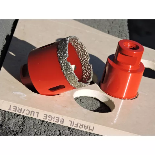 DIATECH gyémántfúró-M14 KÉSZLET 25-30-35-50-68mm IPARI! (Csempe, Greslap, Gránit, Járólap)