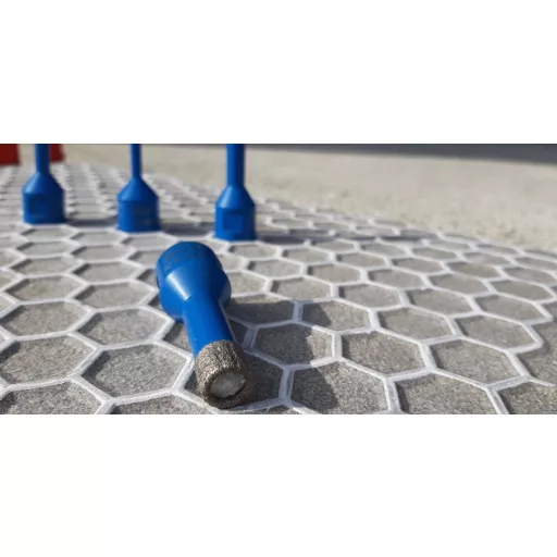 DIATECH gyémántfúró-M14 KÉSZLET 25-30-35-50-68mm MAXON! (Csempe, Burkolólap, Greslap, Gránit, Természetes kövek)