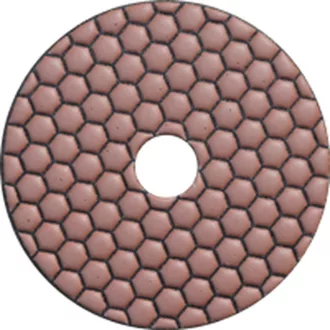   DIATECH tépőzáras száraz polírozó tárcsa 100 (Barna/Sárga)